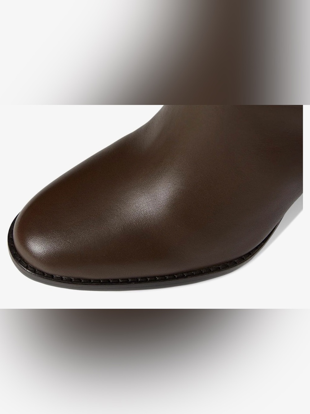 NWT Lauren Ralph Lauren Collins Calfskin Tall Boot Heel Lauren Brown, Size 7.5 - Picture 7 of 12